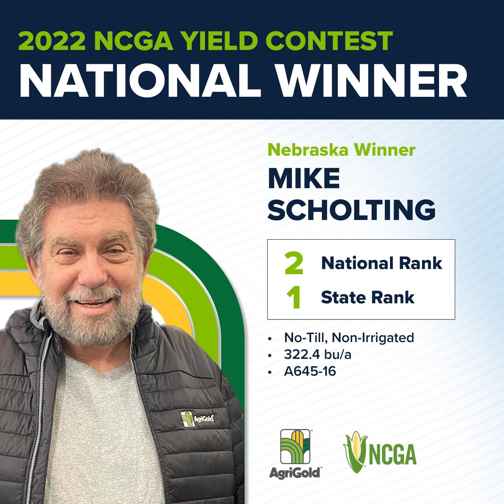 Mike Scholting, AgriGold NCGA Yield National Winner